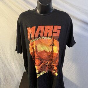 Mars Geekbox Mens Black Graphic T-Shirt Shirt Size XL Short Sleeve